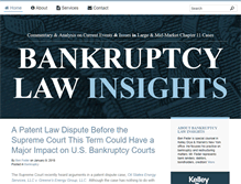 Tablet Screenshot of bankruptcylawinsights.com